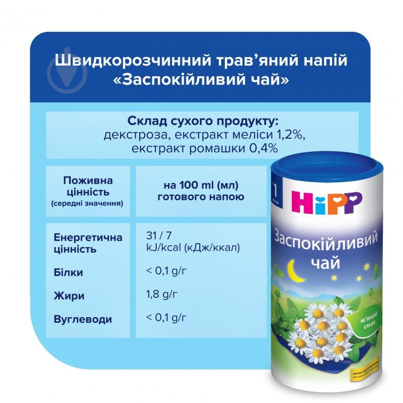 Чай Hipp Успокаивающий 200 г 9062300104018 - фото 5