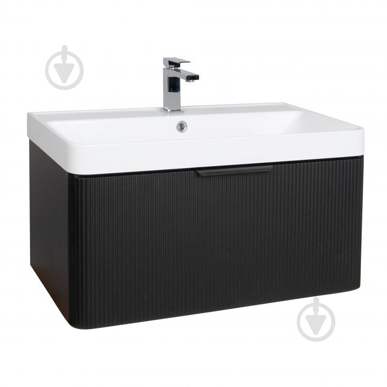 Тумба підвісна Aqua Rodos Frost Black з умивальником Deep 75 см (АР000127940) - фото 1 Тумба підвісна Aqua Rodos Frost Black з умивальником Deep 75 см (АР000127940) - фото 1