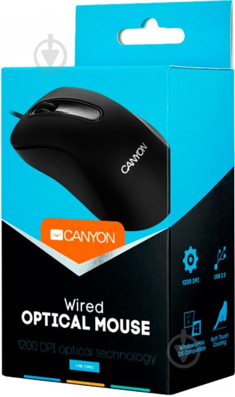 Мышь Canyon CNE-CMS2 black - фото 3