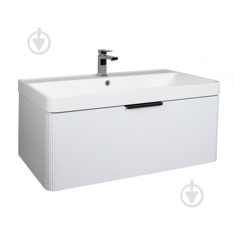 Тумба підвісна Aqua Rodos Frost White з умивальником Deep 90 см (АР000127943) - фото 1 Тумба підвісна Aqua Rodos Frost White з умивальником Deep 90 см (АР000127943) - фото 1