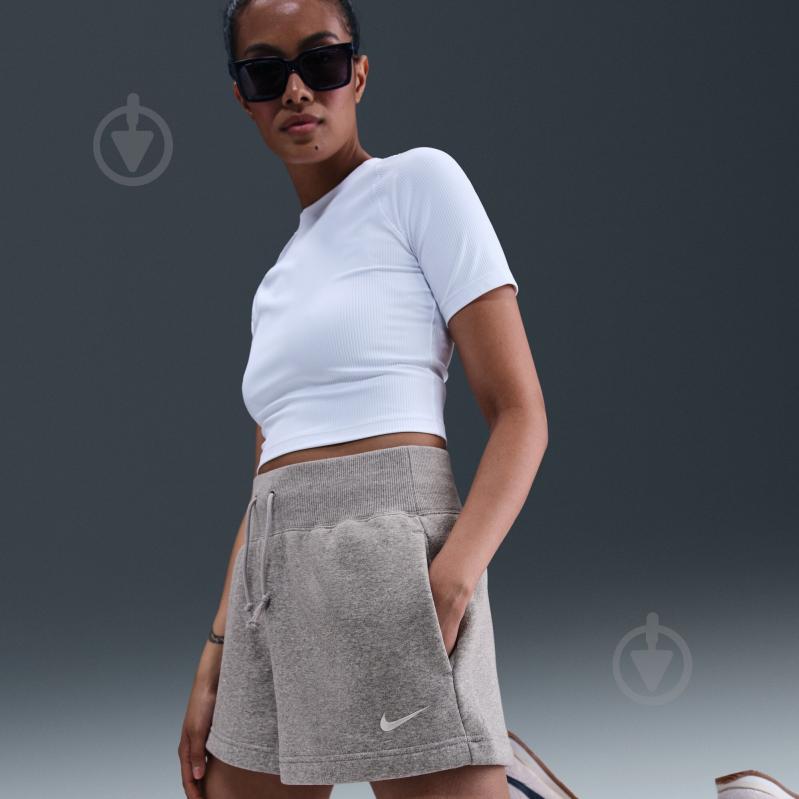 Шорты Nike W NSW PHNX FLC HR SHORT FD1409-063 р. L серый - фото 13 Шорты Nike W NSW PHNX FLC HR SHORT FD1409-063 р. L серый - фото 13