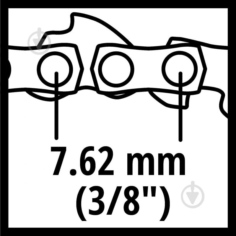 Ланцюг пильний Einhell 20 см, 1.1 мм, 32T, 7.62 мм 4501746 - фото 4