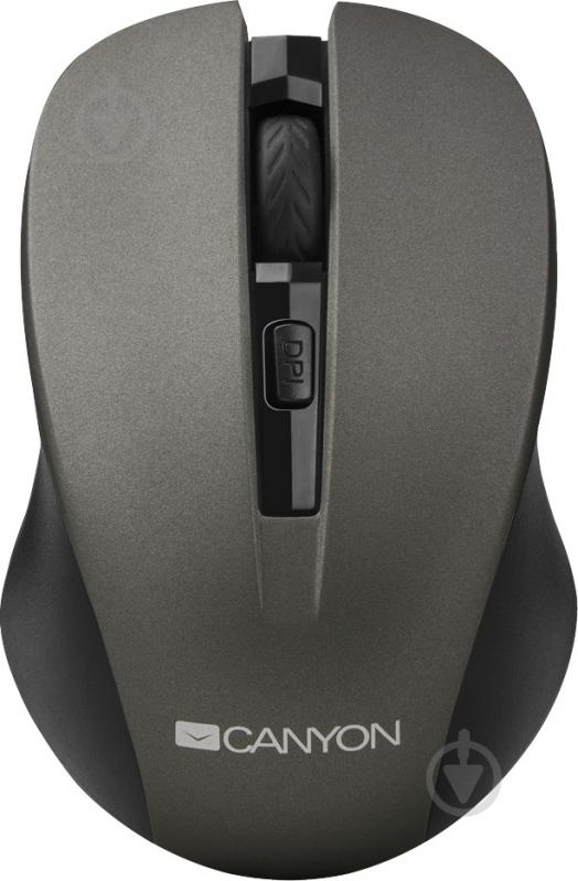 Мышь Canyon CNE-CMSW1G black/grey - фото 1