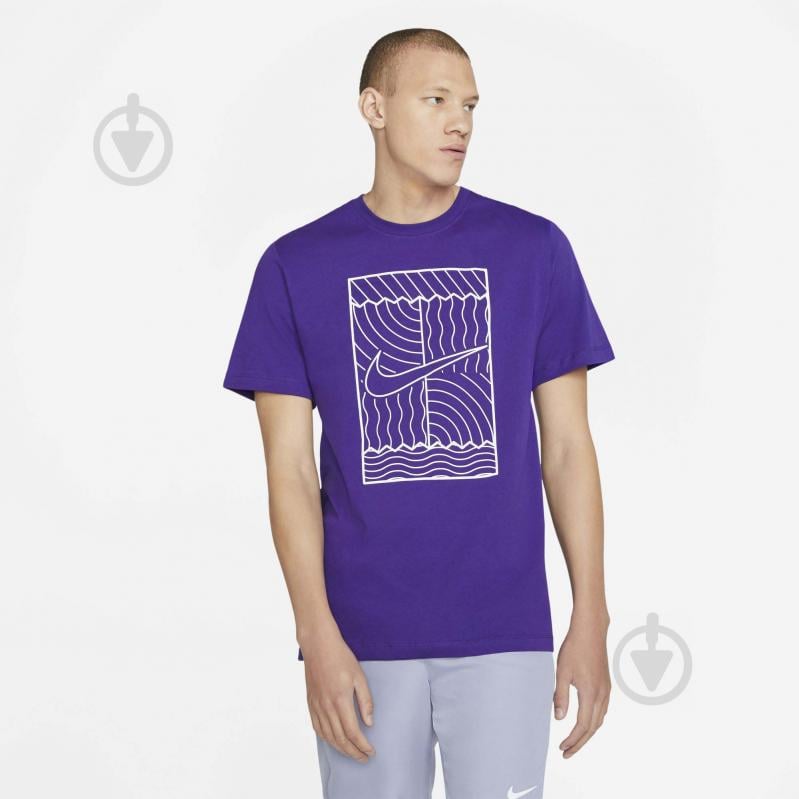 Футболка Nike M NKCT TEE SSNL COURT OZ DC5246-547 р.S белый - фото 1