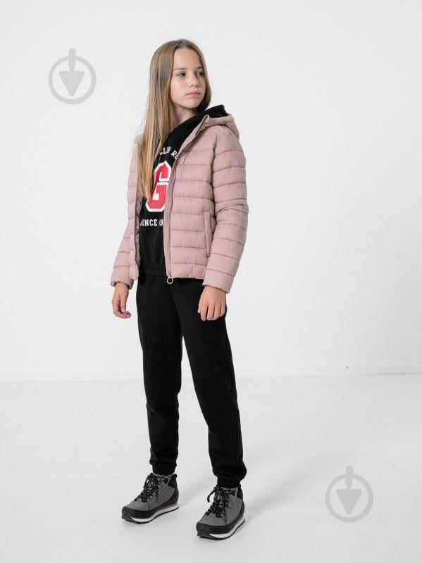 Куртка для дівчаток демісезонна 4F JACKET JKUDP001 HJZ22-JKUDP001-56S рожева - фото 2