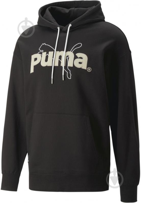 Джемпер Puma PUMA TEAM GRAPHIC HOODIE TR 53825901 р. L чорний - фото 1