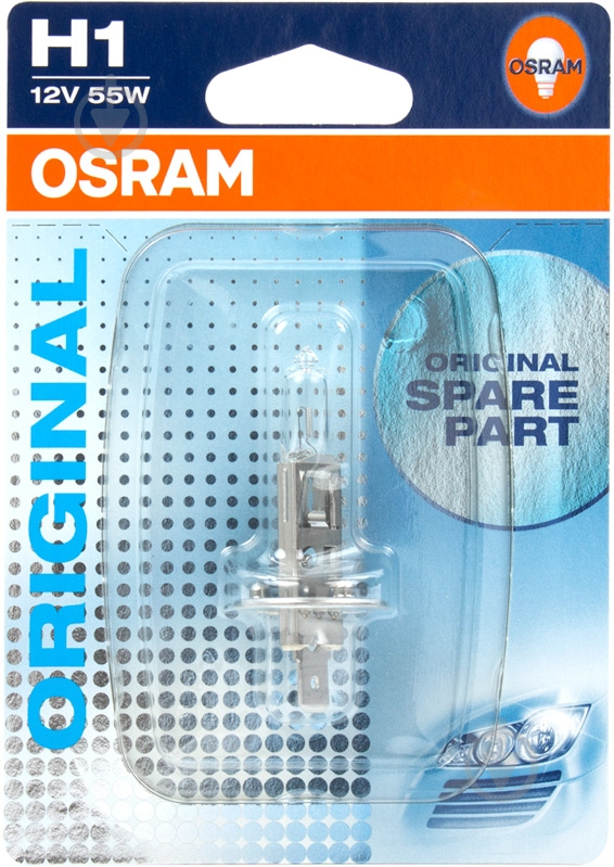 Автолампа галогенная Osram STANDART H1 55 Вт 1 шт.(64150-01B) - фото 2