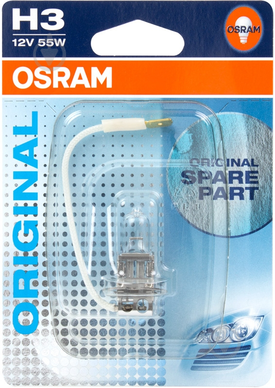 Автолампа галогенная Osram STANDART H3 55 Вт 1 шт.(64151-01B) - фото 2