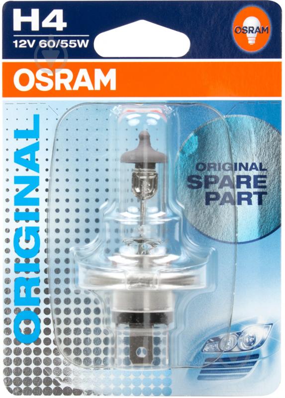 Автолампа галогенна Osram STANDART H4 60/55 Вт 1 шт. - фото 2