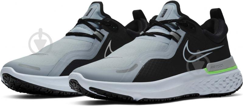 Кроссовки мужские весенние Nike REACT MILER SHIELD CQ7888-003 р.43 черные - фото 1