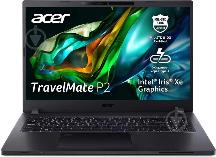 Ноутбук Acer TravelMate P2 TMP215-54-57HP 15,6" (NX.VVREU.00M) shale black - фото 2