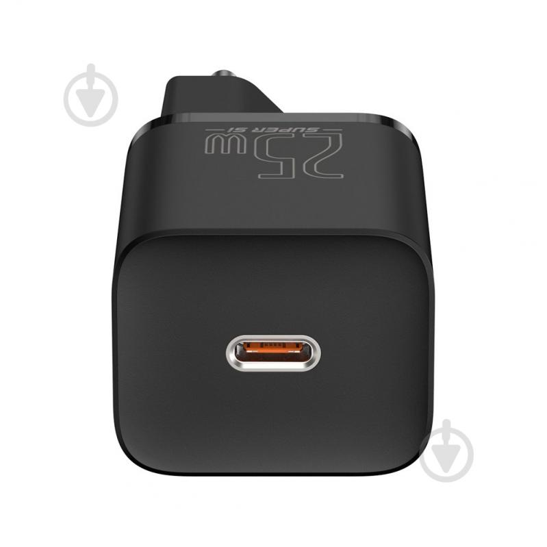 Мережевий зарядний пристрій BASEUS Super Si Quick Charger 1C 25W EU Black - фото 4