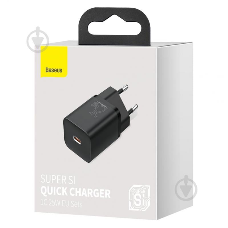 Мережевий зарядний пристрій BASEUS Super Si Quick Charger 1C 25W EU Black - фото 12