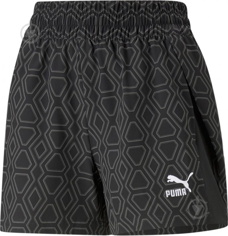 Шорты Puma T7 TREND 7ETTER WOVEN AOP SHORTS 53830601 р. L черный - фото 1