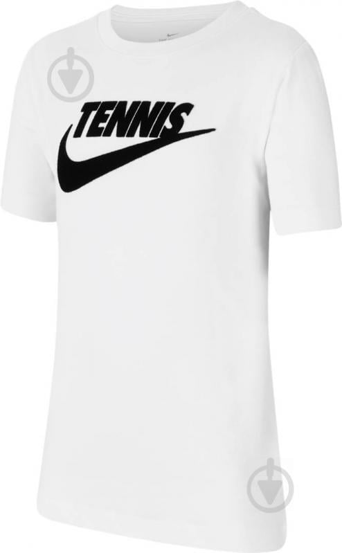 Футболка Nike YTH NKCT SS TEE DFC TENNIS GFX CJ7758-101 р.L белый - фото 1