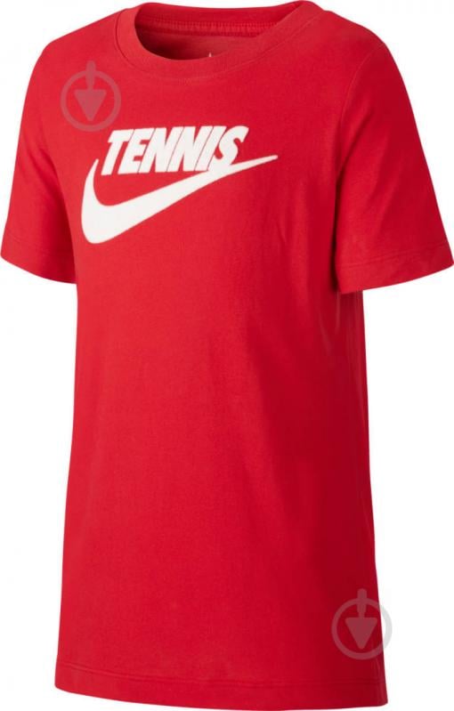 Футболка Nike YTH NKCT SS TEE DFC TENNIS GFX CJ7758-687 р.M червоний - фото 1