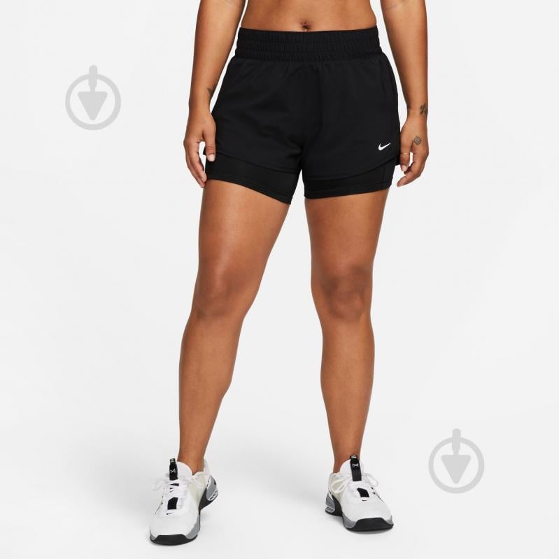 Шорты Nike W NK ONE DF MR 3IN 2N1 SHORT DX6012-010 р. M черный - фото 1 Шорты Nike W NK ONE DF MR 3IN 2N1 SHORT DX6012-010 р. M черный - фото 1