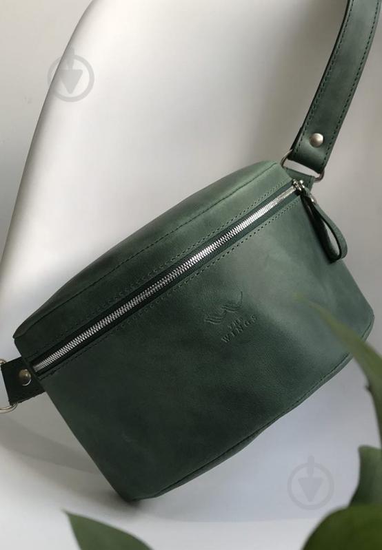 Сумка поясная Wings BeltBag зеленая винтажная TW-BeltBag-green-crz зеленый - фото 2