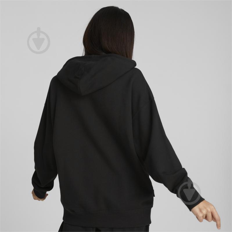 Джемпер Puma DOWNTOWN OVERSIZED GRAPHIC HOODIE TR 53836301 р.M чорний - фото 4