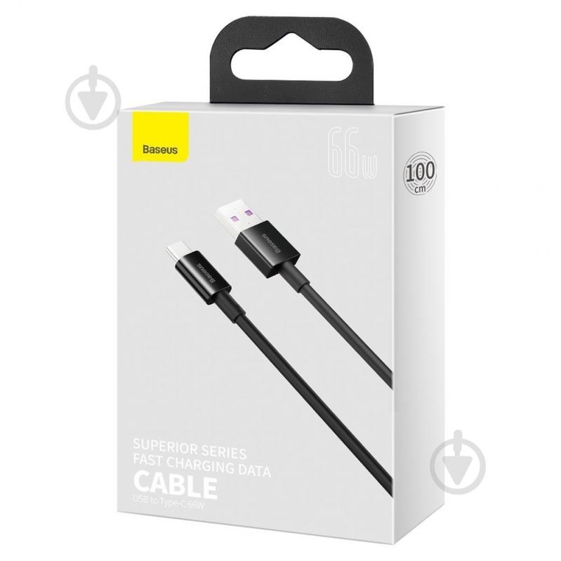 Кабель BASEUS 1 м черный (CATYS-01) - фото 5