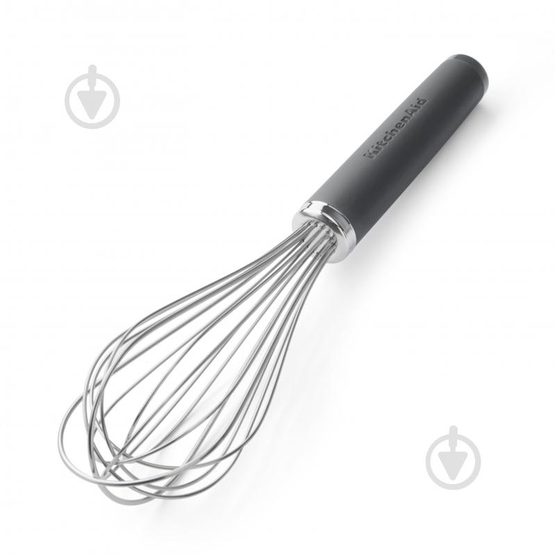Венчик KitchenAid Coreline, 26,2 см, серый (KAS060OHCGG) - фото 1 Венчик KitchenAid Coreline, 26,2 см, серый (KAS060OHCGG) - фото 1