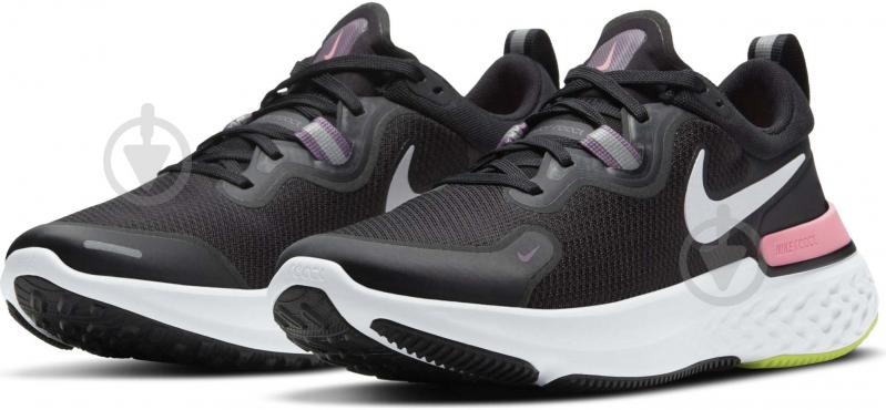 Кроссовки женские летние Nike REACT MILER CW1778-012 р.38,5 черные - фото 1