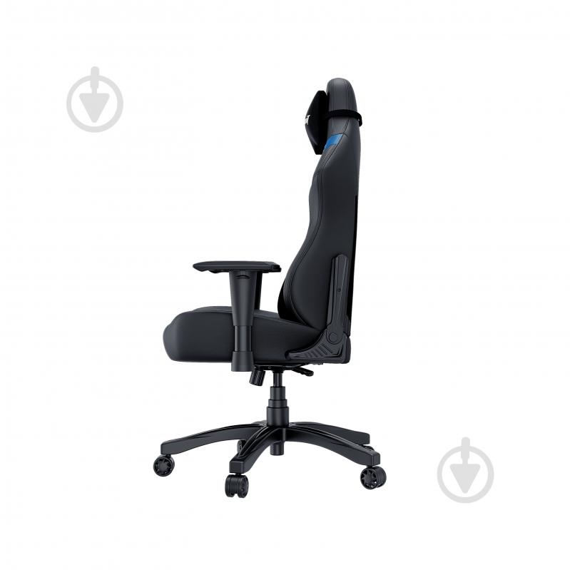 Кресло игровое Anda Seat Luna Size L Black/Blue PVC черный - фото 9