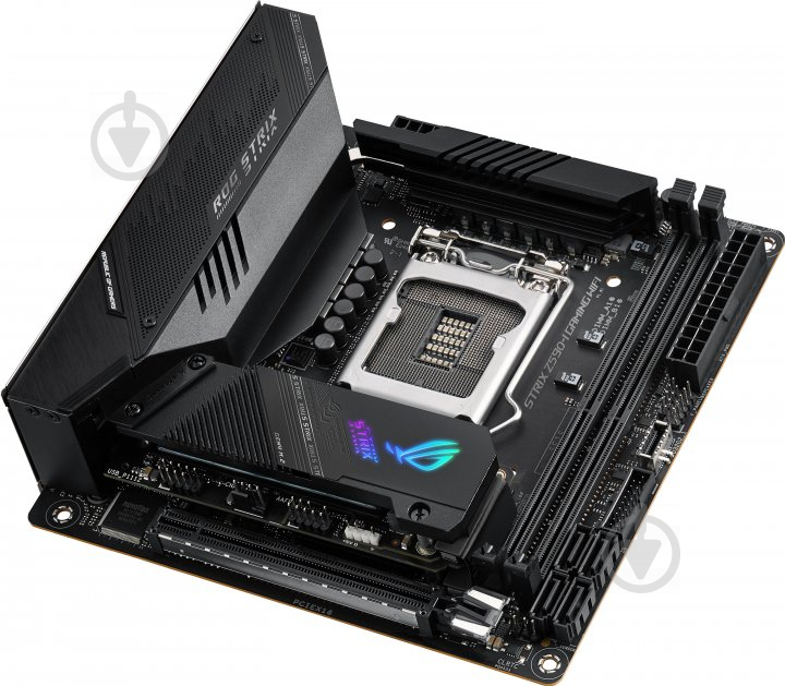 Материнська плата Asus ROG STRIX Z590-I GAMING WIFI (Socket 1200, Intel Z590, mini ITX) - фото 5