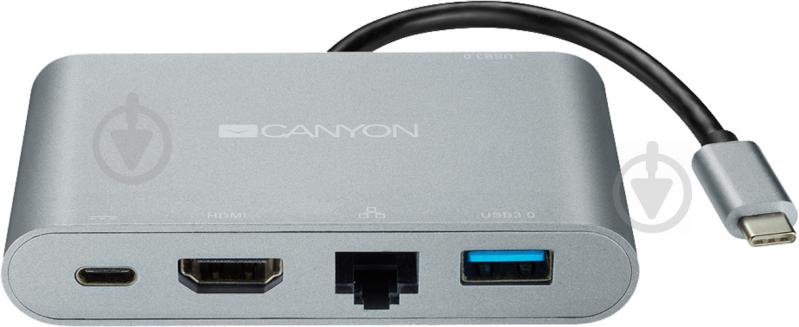 Док-станція Canyon 5-в-1 USB Type C CNS-TDS04DG - фото 3