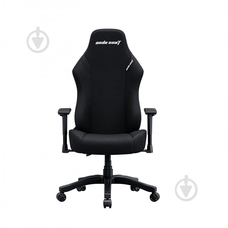 Кресло игровое Anda Seat Luna Size L Black Fabric черный - фото 1