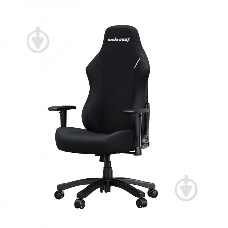 Кресло игровое Anda Seat Luna Size L Black Fabric черный - фото 8