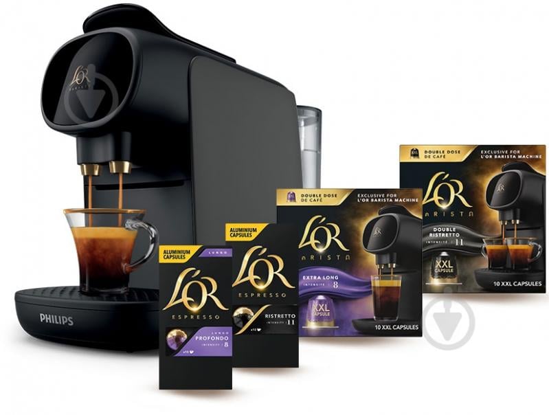 Кофемашина Philips L'OR BARISTA Sublime + сет кофе в капсулах в подарок - фото 1