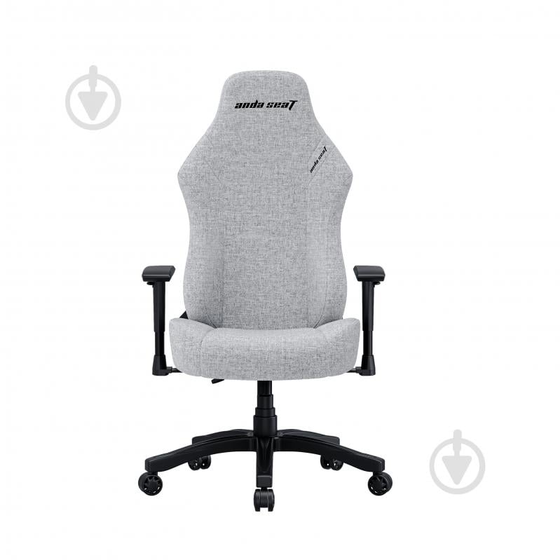 Кресло игровое Anda Seat Luna Size L Grey Fabric серый - фото 3