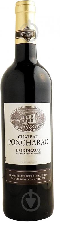 Вино Chateau Poncharac сухое красное 0,75 л - фото 1