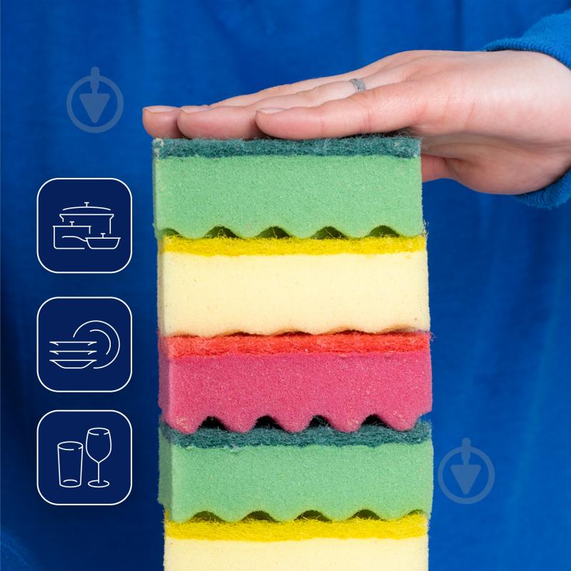 Губка для посуды Фрекен Бок кухонная МАКСИМА 5 шт. - фото 3