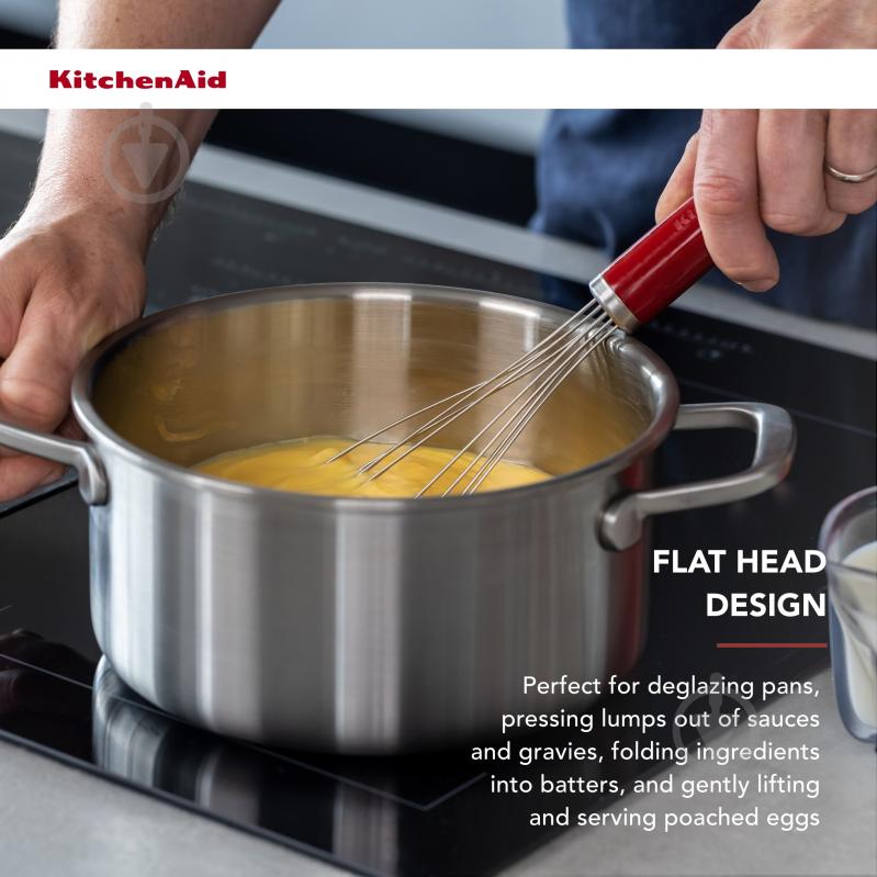 Венчик KitchenAid Coreline, 29,3 см, красный (KAG062OHERE) - фото 5