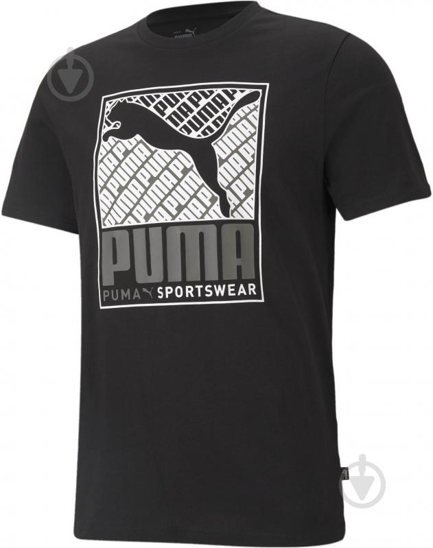 Футболка Puma Cat Box Tee 58776601 р.S чорний - фото 1