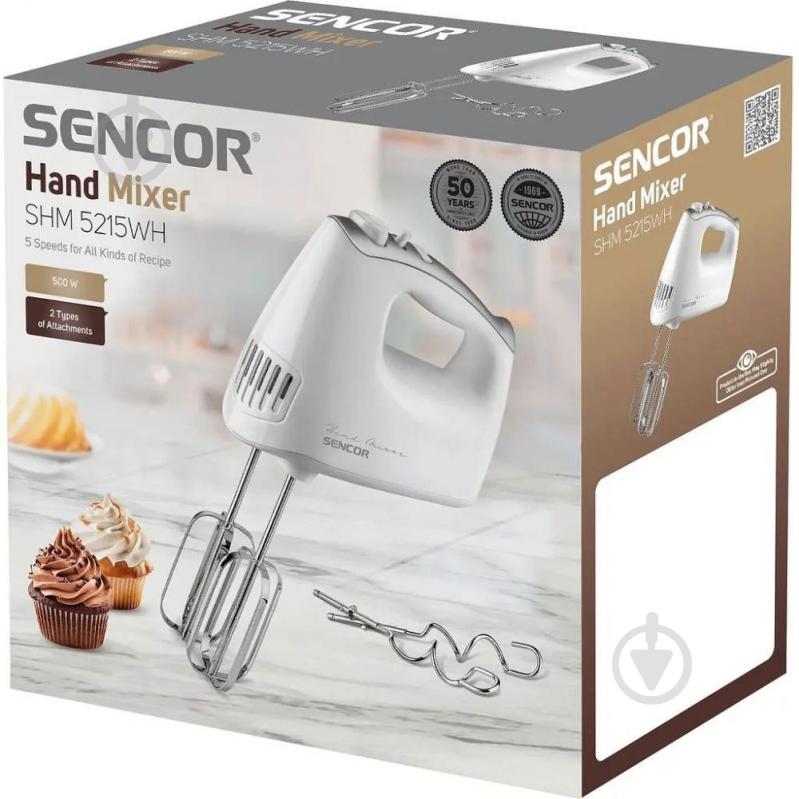 Миксер Sencor SHM 5215WH - фото 2 Миксер Sencor SHM 5215WH - фото 2
