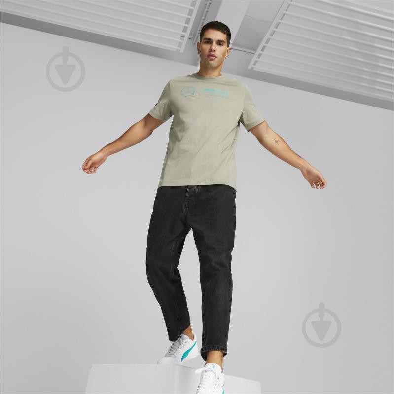 Футболка Puma MAPF1 LOGO TEE 53848207 р.M бежевий - фото 3