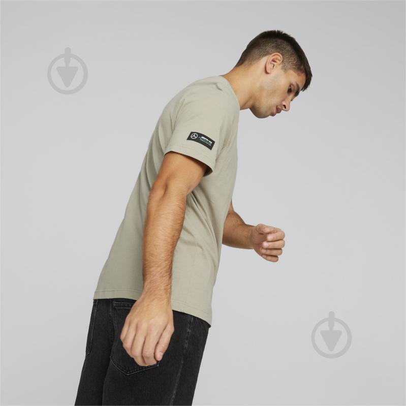 Футболка Puma MAPF1 LOGO TEE 53848207 р.M бежевий - фото 4