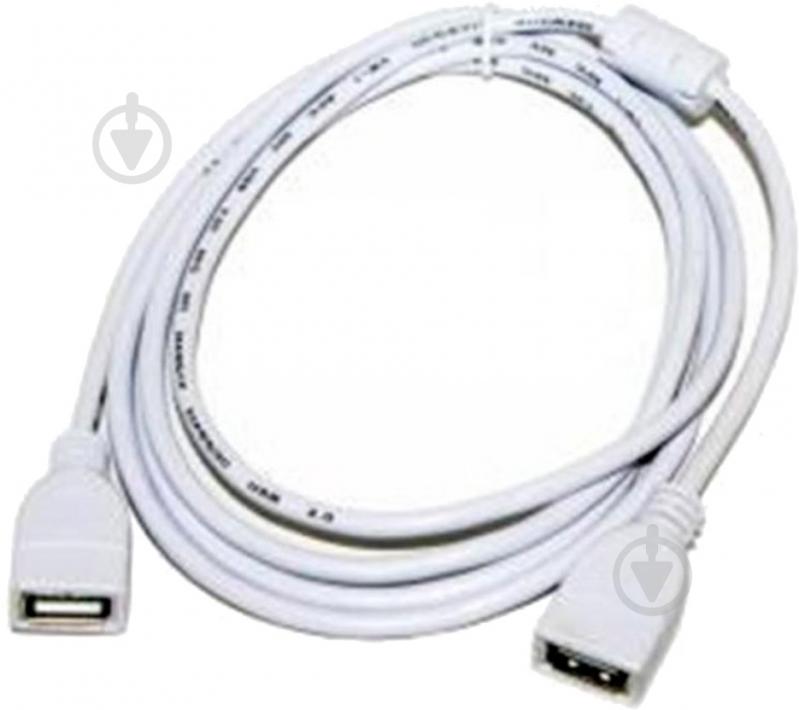 Дата-кабель Atcom USB 2.0 AF/AF 1,8 м белый (15647) - фото 1