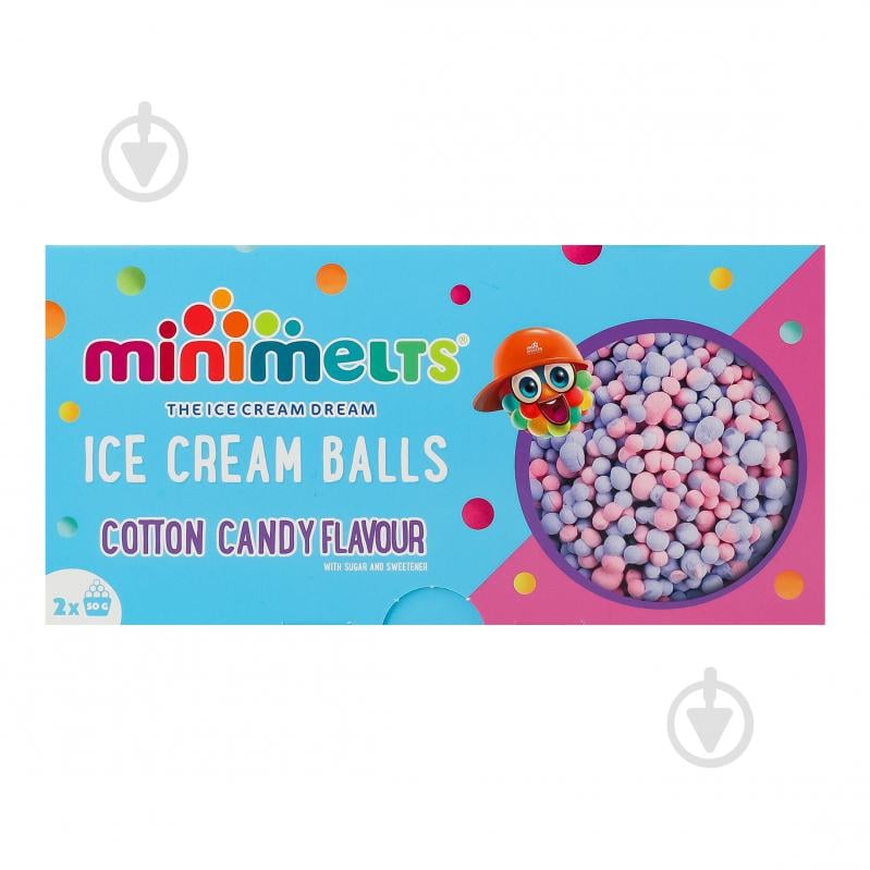 Мороженое Mini Melts Cotton candy 2х50 г - фото 2