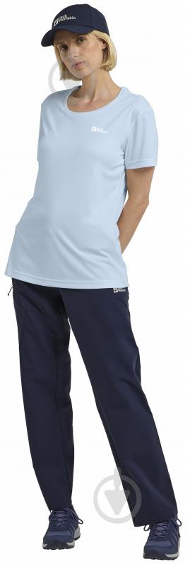 Футболка Jack Wolfskin TECH T W A63294_1143 р.S голубой - фото 5 Футболка Jack Wolfskin TECH T W A63294_1143 р.S голубой - фото 5