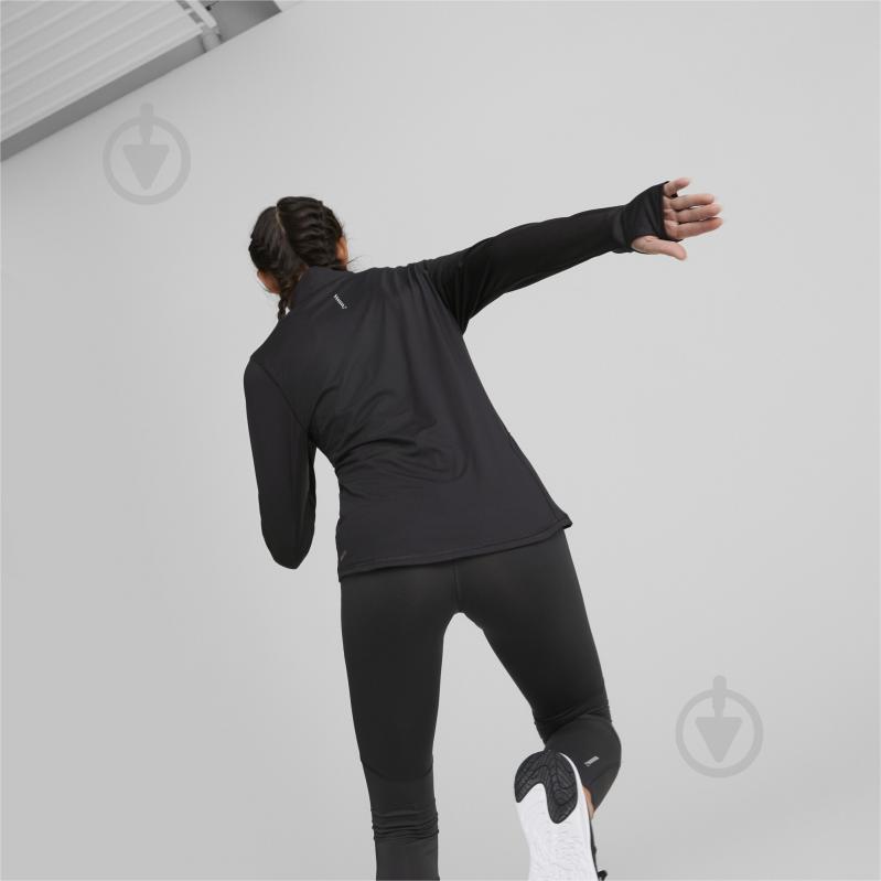 Джемпер Puma RUN FAVORITE 1/4 ZIP W 52317001 р.S черный - фото 4