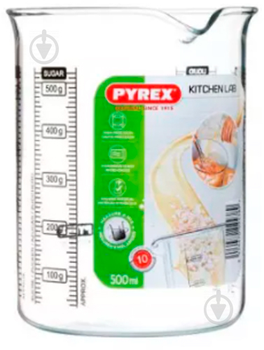 Склянка мірна Kitcken lab 0,5 л (LABBK50) Pyrex - фото 3