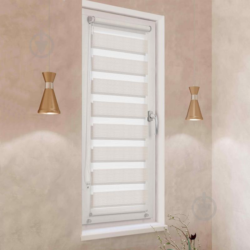 Ролета міні день-ніч Rollotex з фіксацією під нахил BH 213 Кремова 86x130 см - фото 2 Ролета міні день-ніч Rollotex з фіксацією під нахил BH 213 Кремова 86x130 см - фото 2