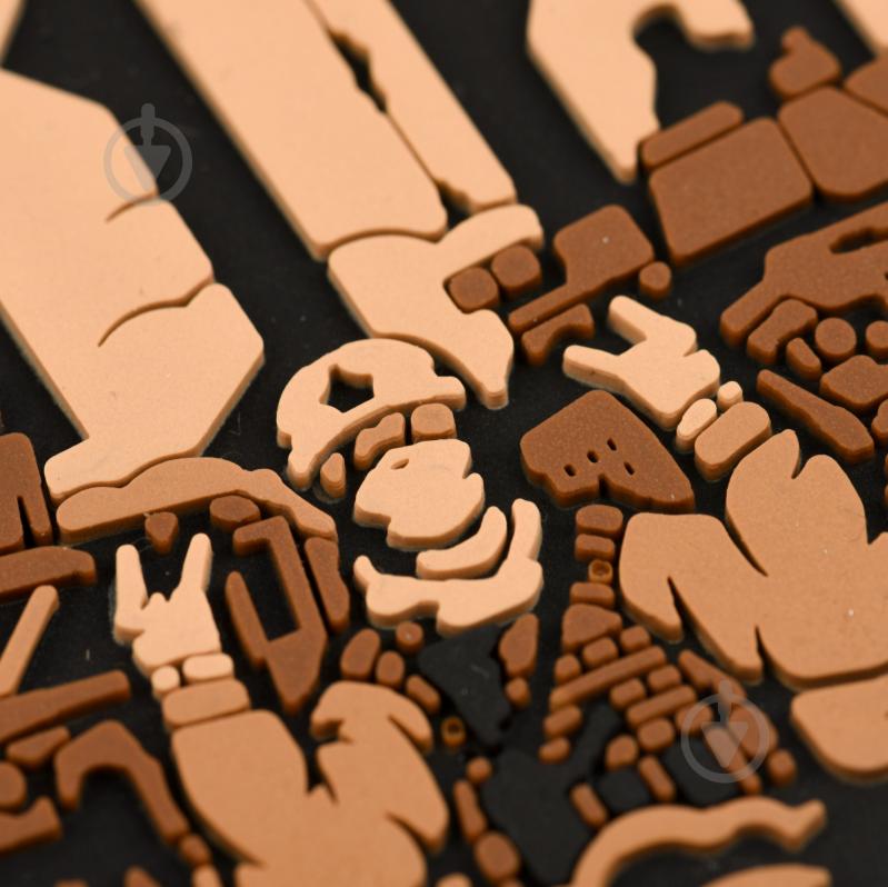 Патчи Brand Element ПВХ (шеврон) "Двіж" Койот, 8*5,8см - фото 4