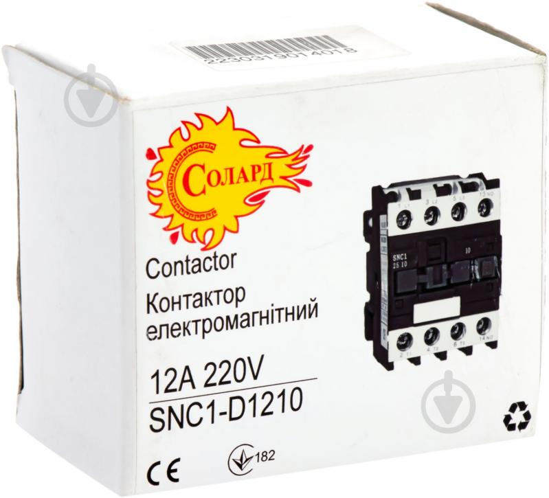 Контактор  Phoenix 12 A 220 В 50 Гц SNC1-1210 - фото 2