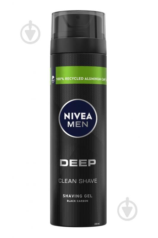 Гель для гоління Nivea MEN Ultra з активним вугіллям 200 мл - фото 1