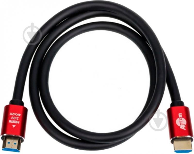 Кабель мультимедийный Atcom HDMI - HDMI 1 м черный (24941) - фото 1